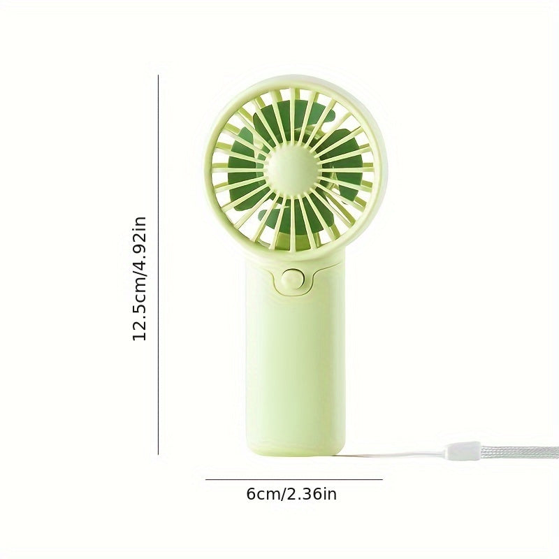 Handheld fan for women small portable battery-free cooling
