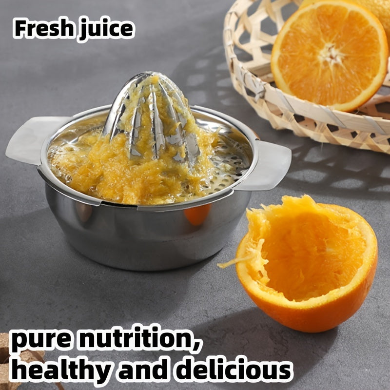 304 Stainless Steel Manual Citrus Juicer Compact Hand Squeezer for Lemons Oranges