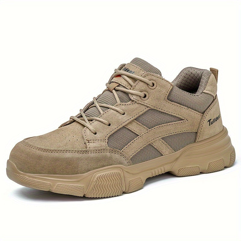 Men's Insulated Steel Cap Work Shoes Breathable Resistant Sole for Electricians