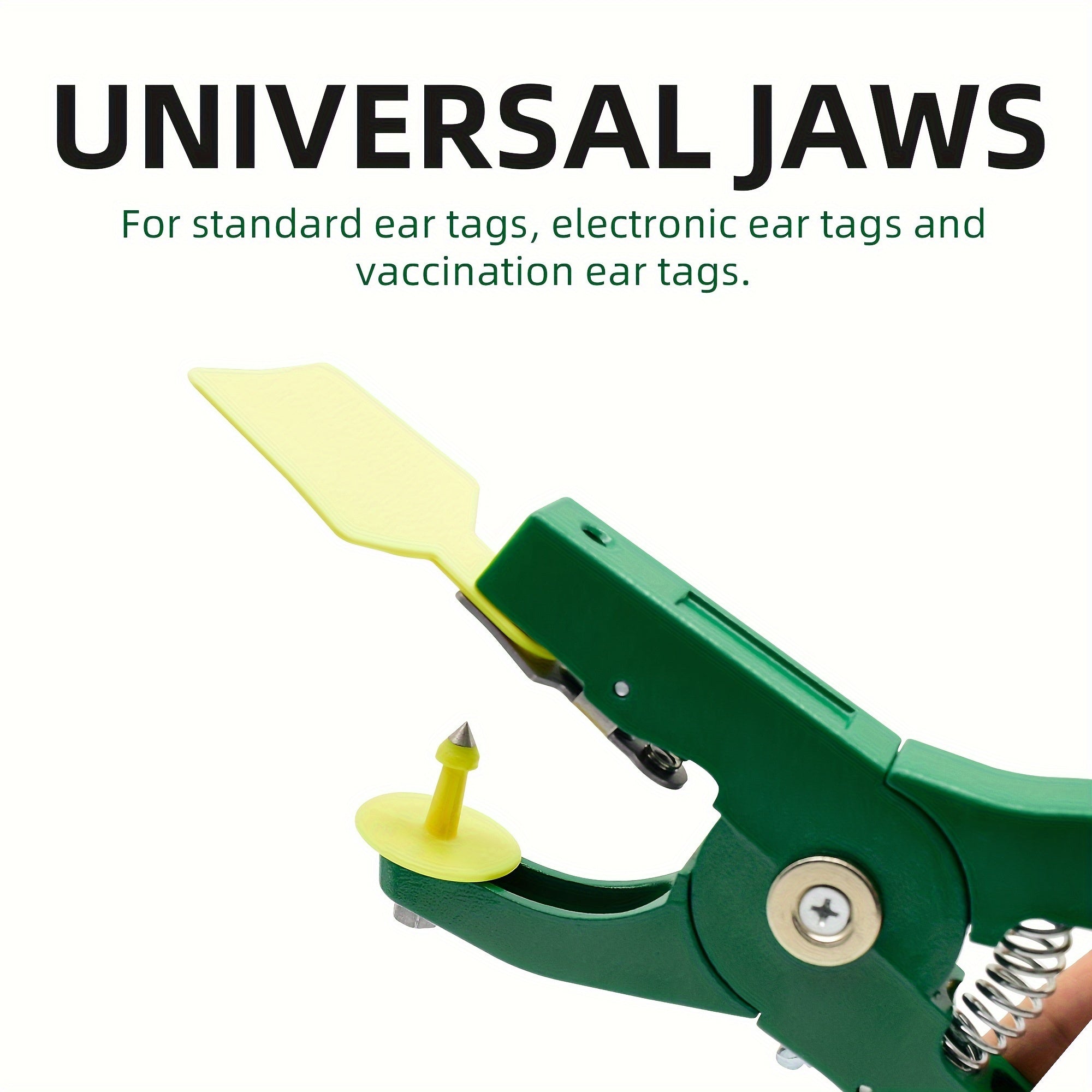 Turli hayvonlar uchun chorva mollari quloq belgilash plitalari - Qizil klassik model, 90 daraja o'rnatish asbobi.