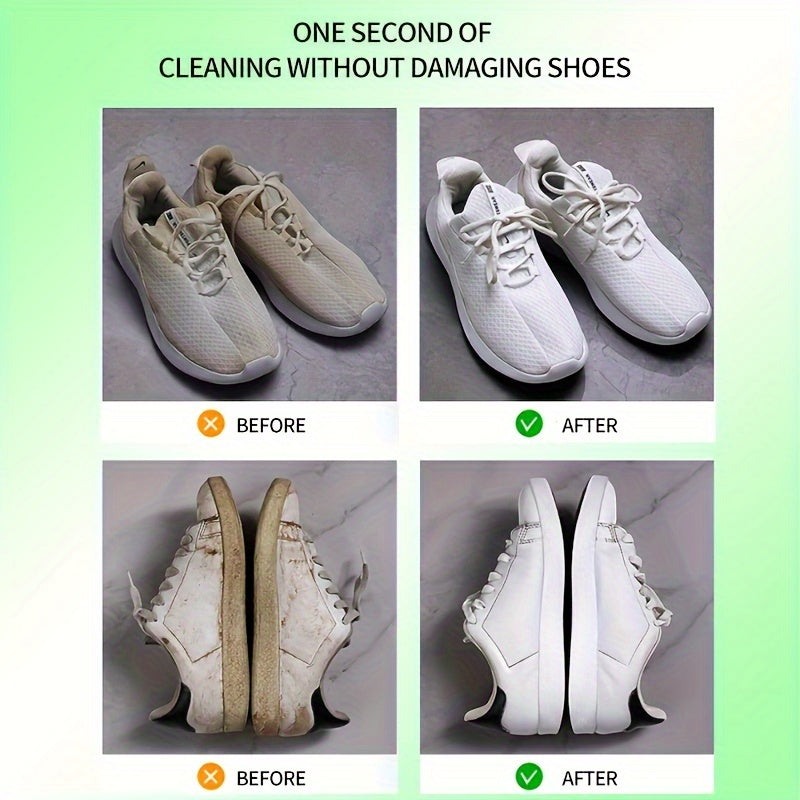 White Shoe Cleaner Paste with Plastic Brush for All Types of Shoes