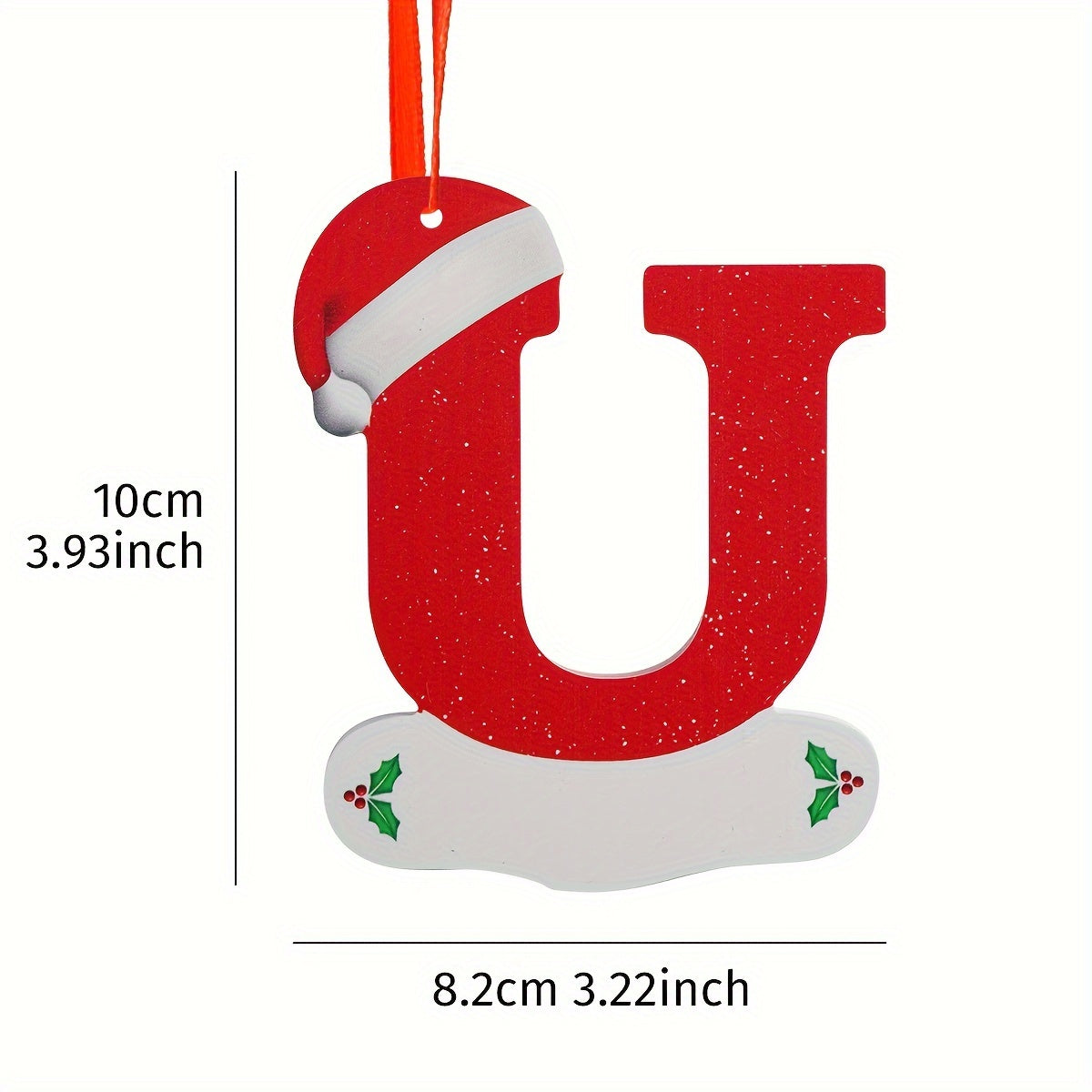 Yil boshiga mo'ljallangan qorli o'rgimchak materialidan iborat Rojdestvo alifbosining taqinchoq to'plami