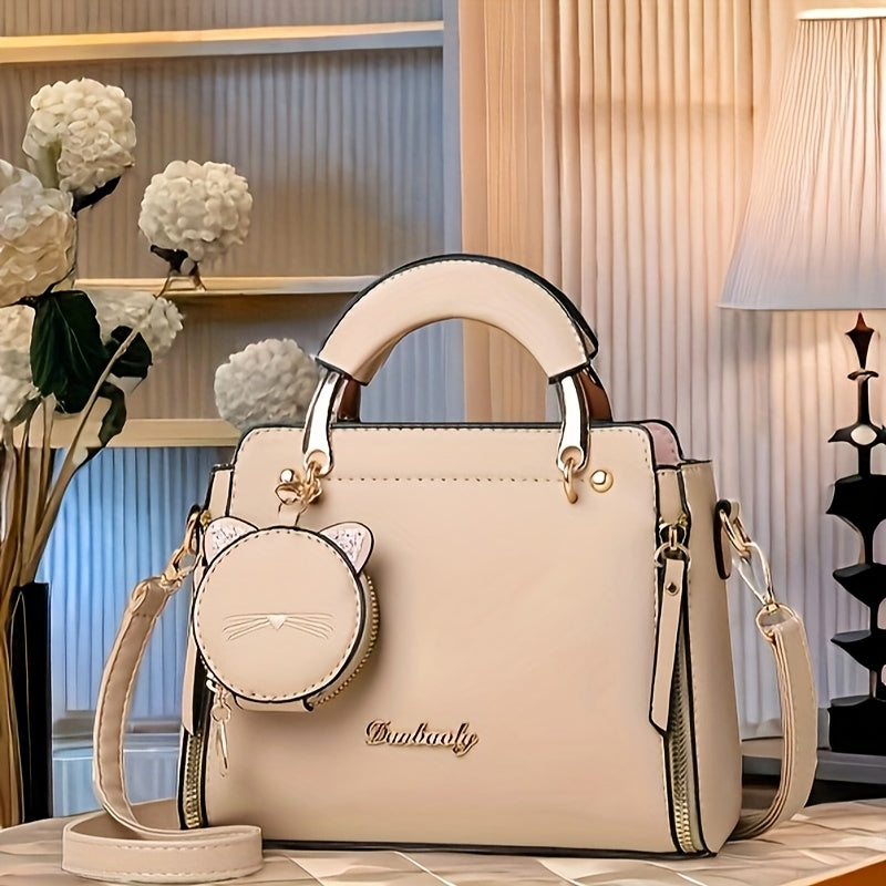 Women's Shoulder Bag with Removable Strap Lightweight Zipper Messenger Bag