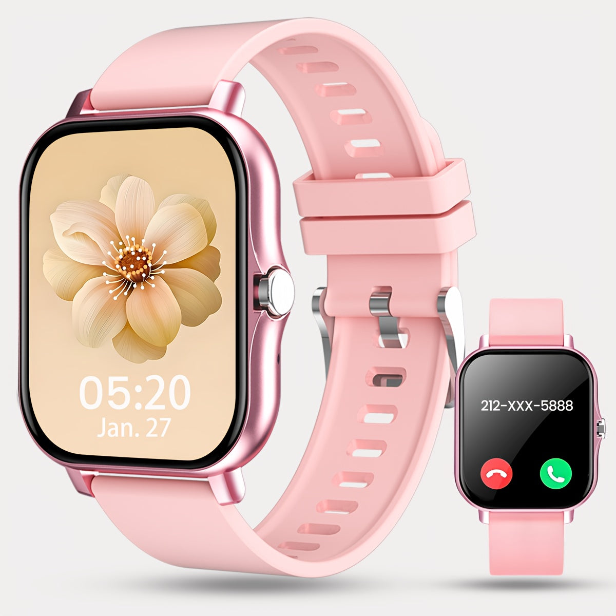 Full Touch Screen Smartwatch with Customizable Dial Fitness Tracker Music Player Multiple Sports Modes