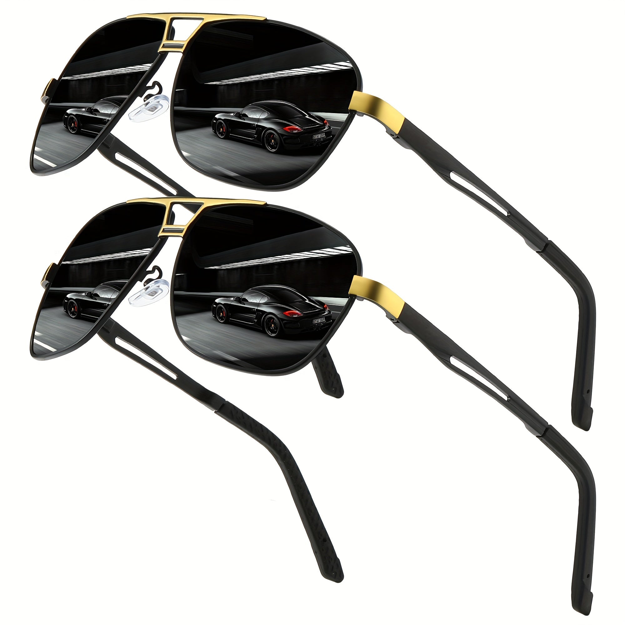 Oval Frame Polarized Sunglasses for Men Women UV Protection Travel Outdoor