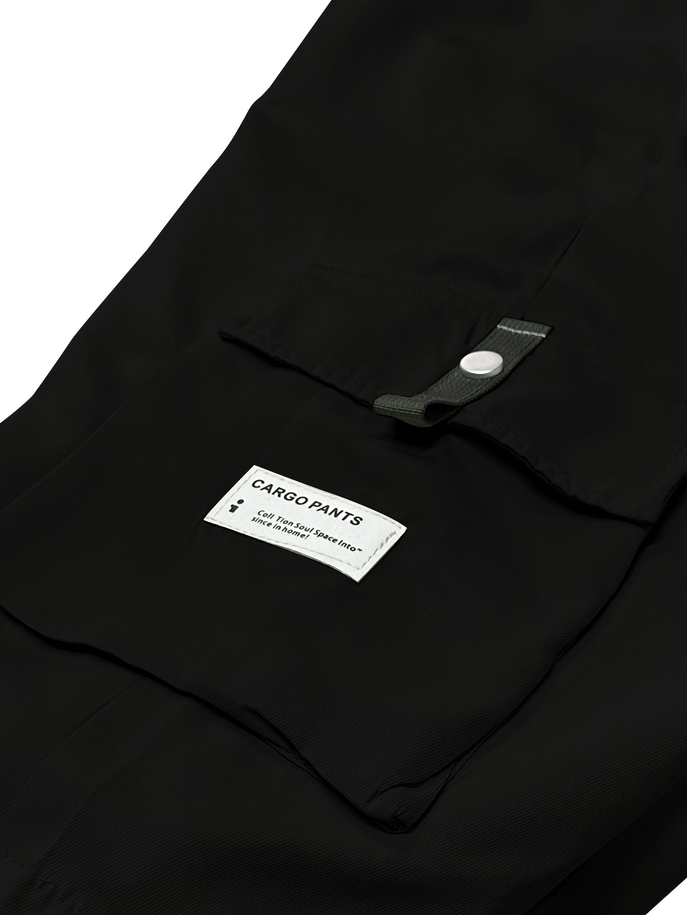 Plus Size Men's Cargo Shorts with Drawstring Waist Polyester Solid Casual Summer Activities