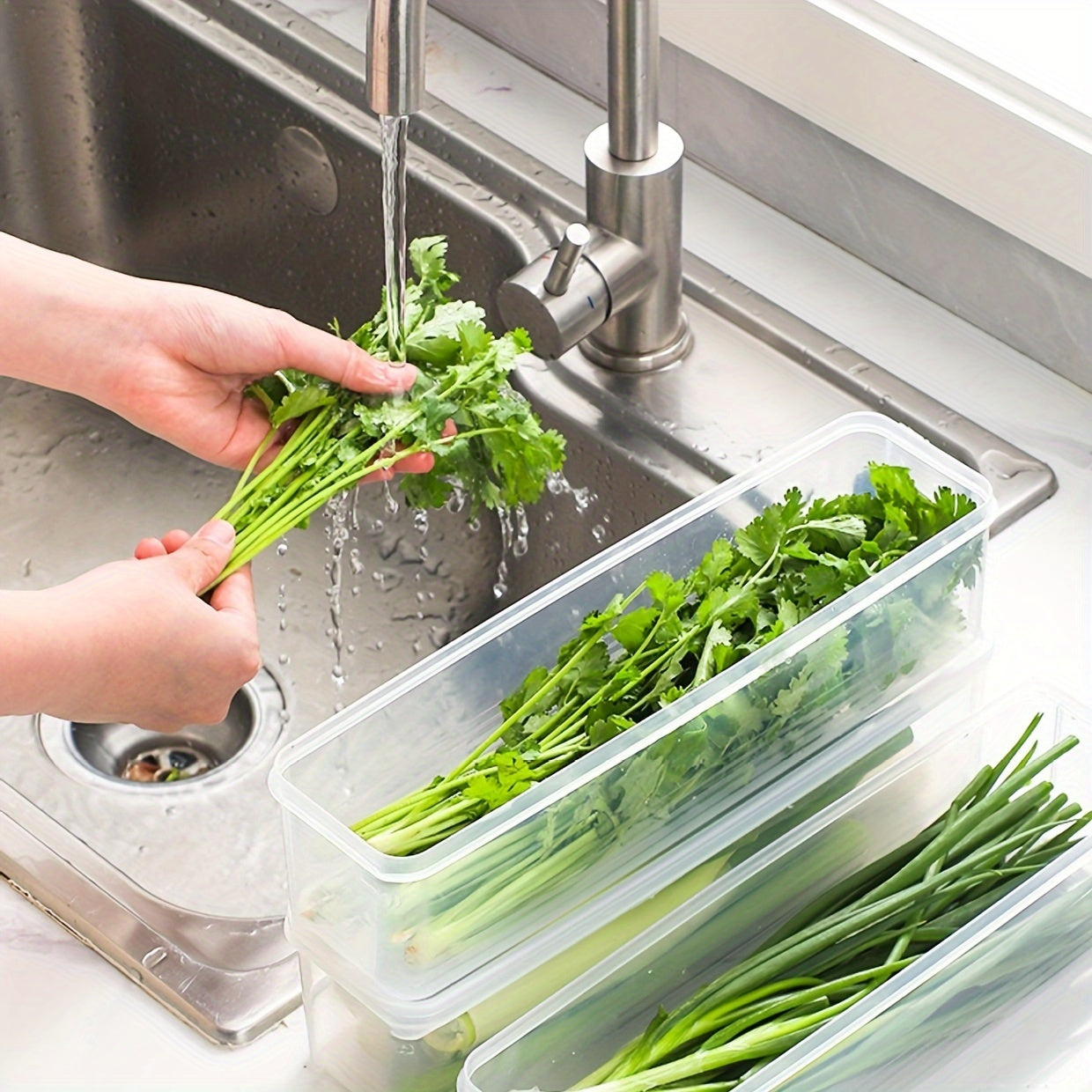 Контейнеры для хранения продуктов в холодильнике для овощей и яиц, сохранение свежести