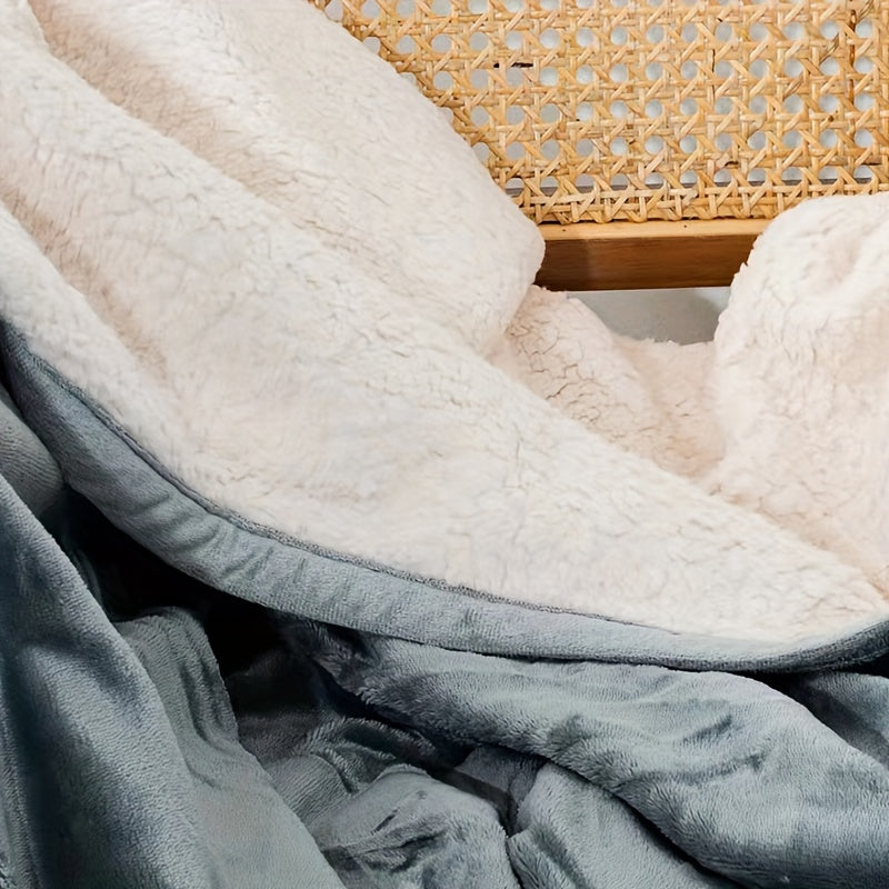 Waterproof Flannel Blanket 130x150cm Soft Breathable Cozy Nap Throw