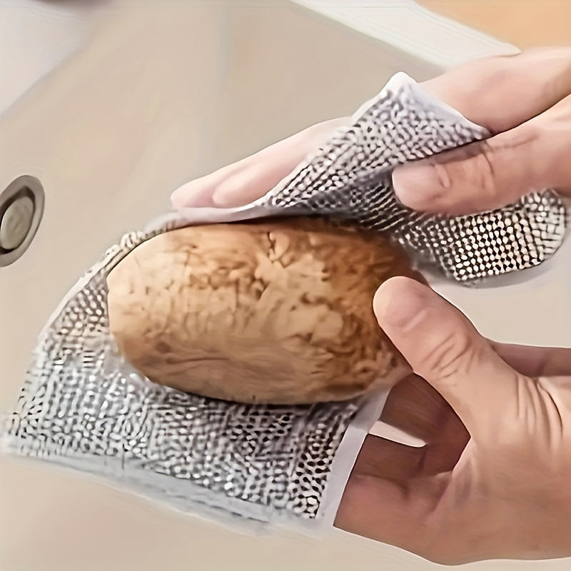 Set of 30 Gray PET Cleaning Cloths for Pots and Stoves Hand Wash Only