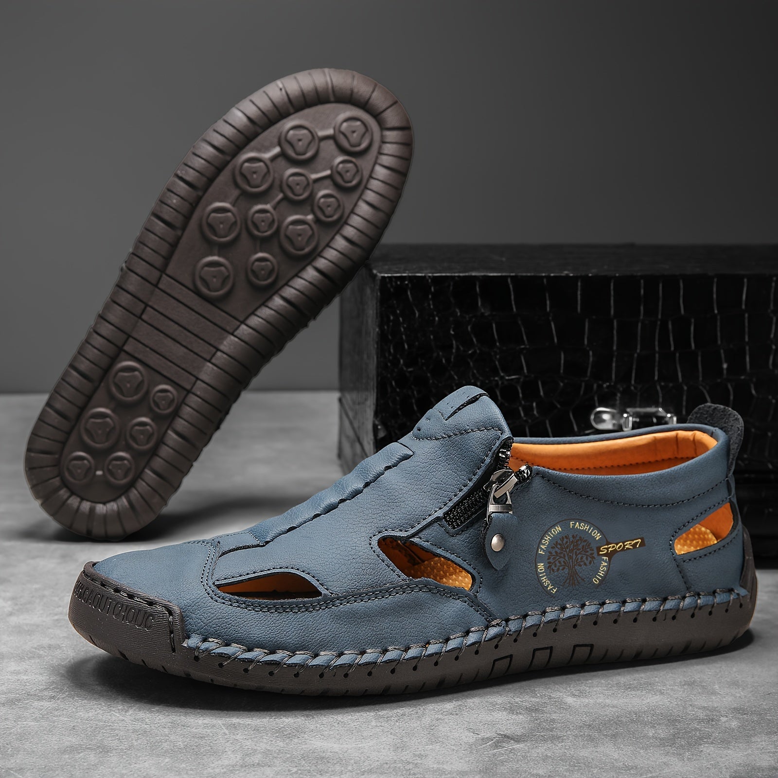 Men's Microfiber Slip-On Trekking Shoes Non-Slip Camping Footwear