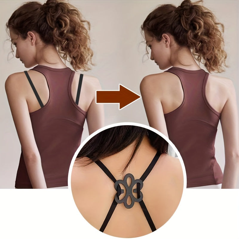 Women Snap Buckles for Invisible Bra Shoulder Straps Clothing Accessories 2PCS