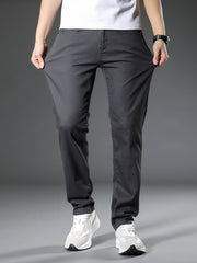 Мужские узкие черные эластичные джинсы из денима, повседневные прямые брюки, весна-осень