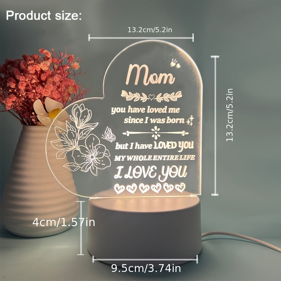 Mother's Day Night Light for Women Cozy Warm Bedroom Decor Gift
