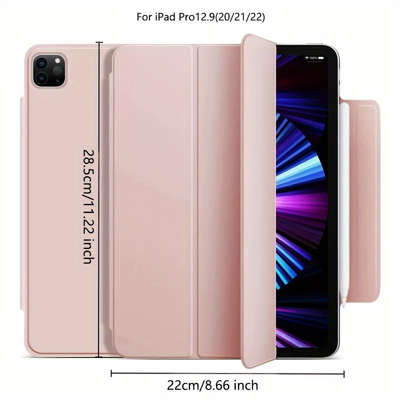 iPad Mini 6, Air 4/5, Pro 11 2022, Air 6 11inch 2024 uchun sun'iy charm aqlli qop. Qalam ushlagichi, kuchli magnit yopilishi va ultra ingichka dizayni bilan egiluvchan qattiq qopqoqni o'z ichiga oladi.