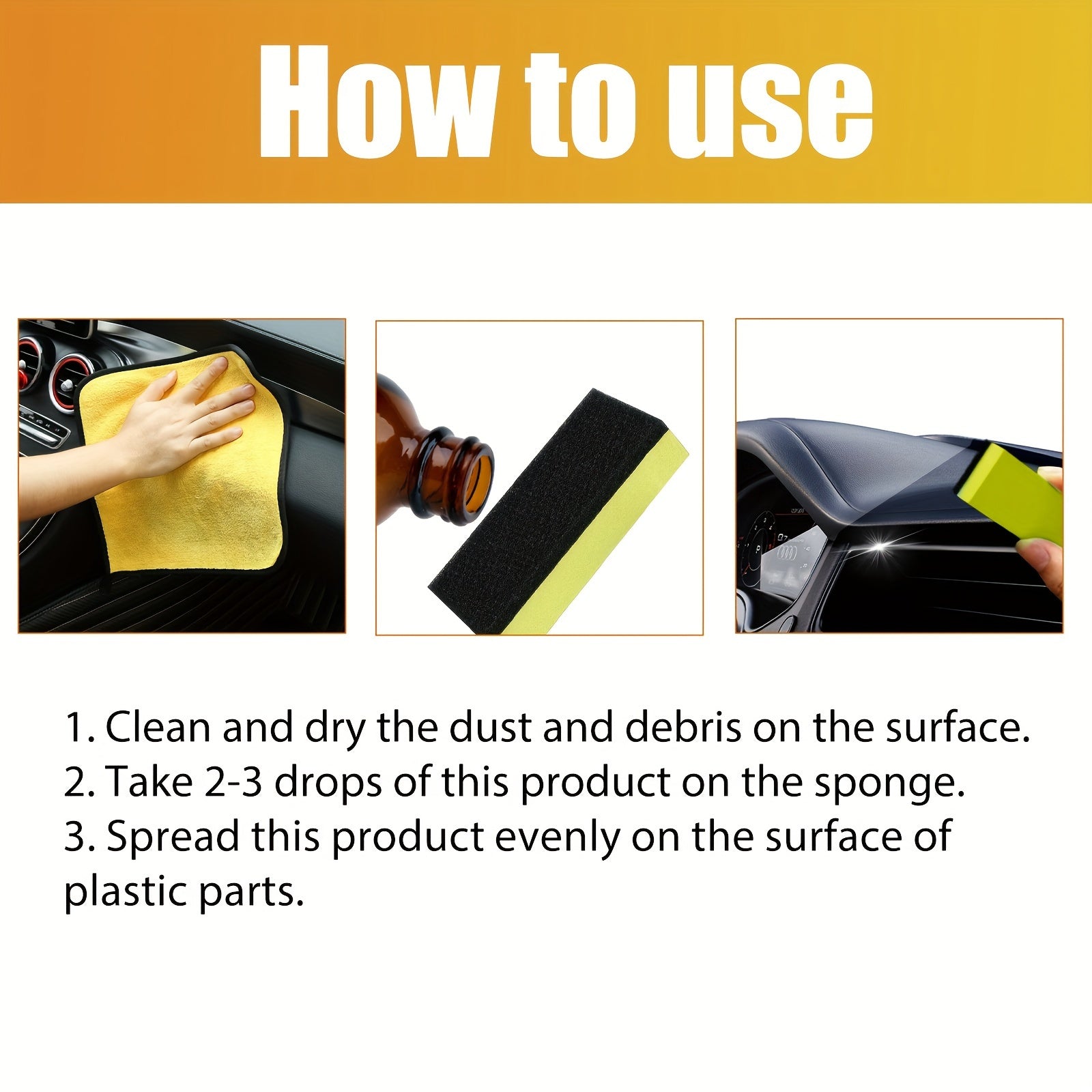 Агент для восстановления пластика внутри автомобиля, для кожаных и пластиковых поверхностей, 100 мл