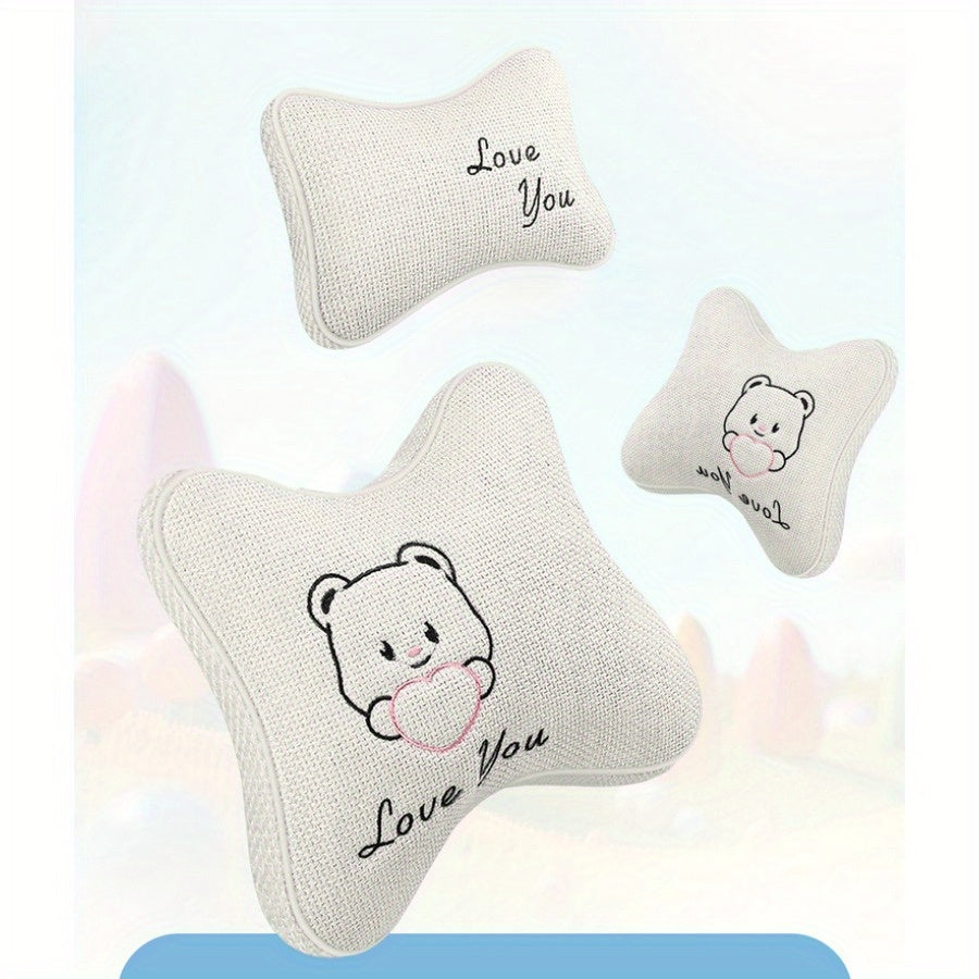 Summer Car Breathable Seat Cushion Set with Headrest and Waist Support