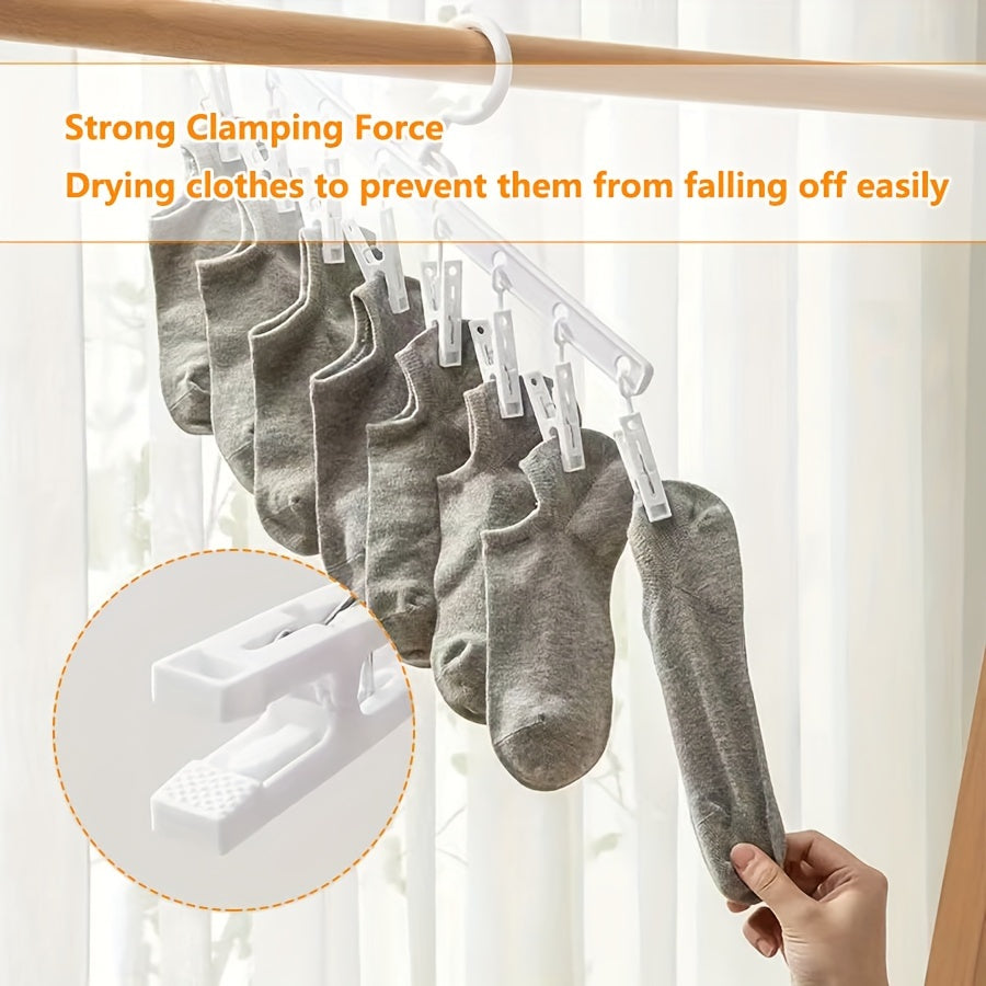 8 Pack Clothespins for Drying Socks and Underwear in Dorms and Homes