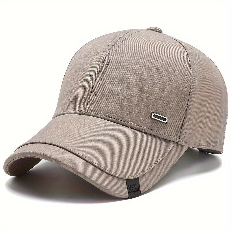 Men's Lightweight Polyester Geometric Pattern Baseball Cap Adjustable for Spring and Autumn