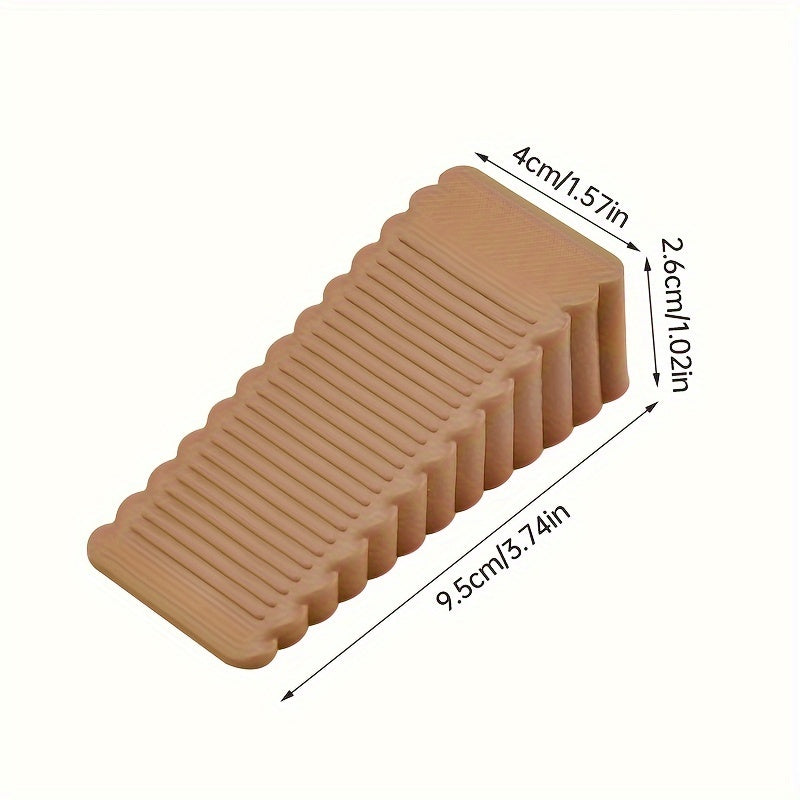 Silicone Windproof Door Stopper Anti-Pinch Household Safety Rubber Wedge