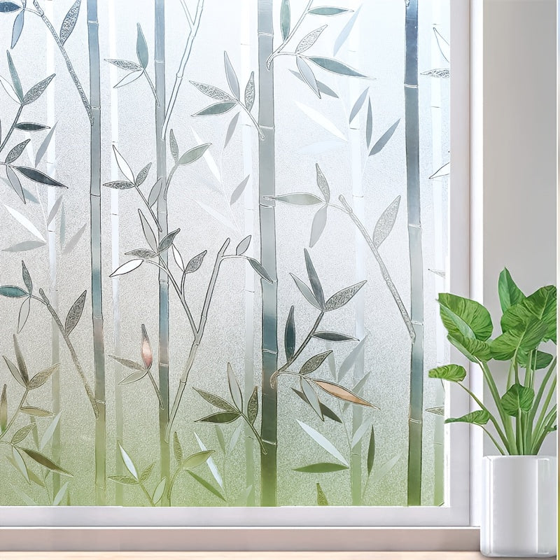Frosted Glass Window Film 1pc Static Cling Heat Control UV Blocking for Doors Windows