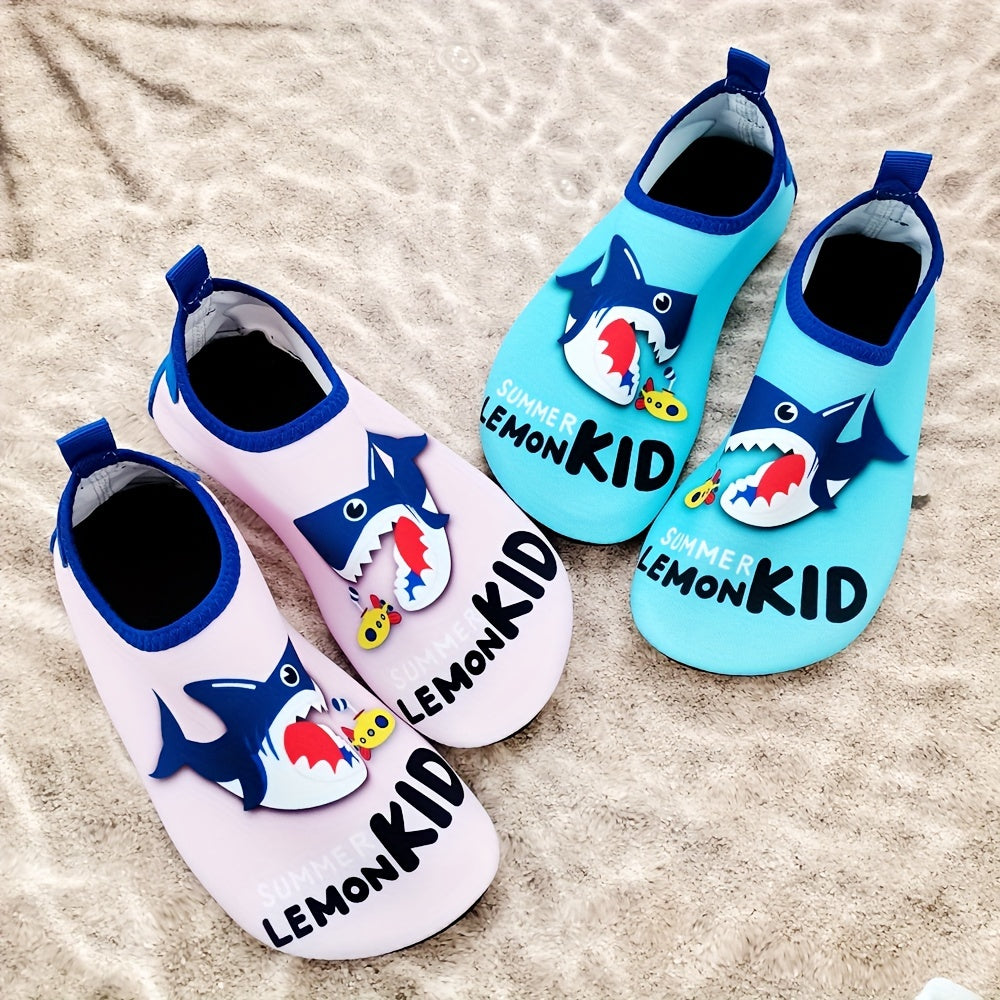 Boys Water Shoes Baby Shark Print Non-slip Breathable Quick Dry for Swimming Diving Surfing