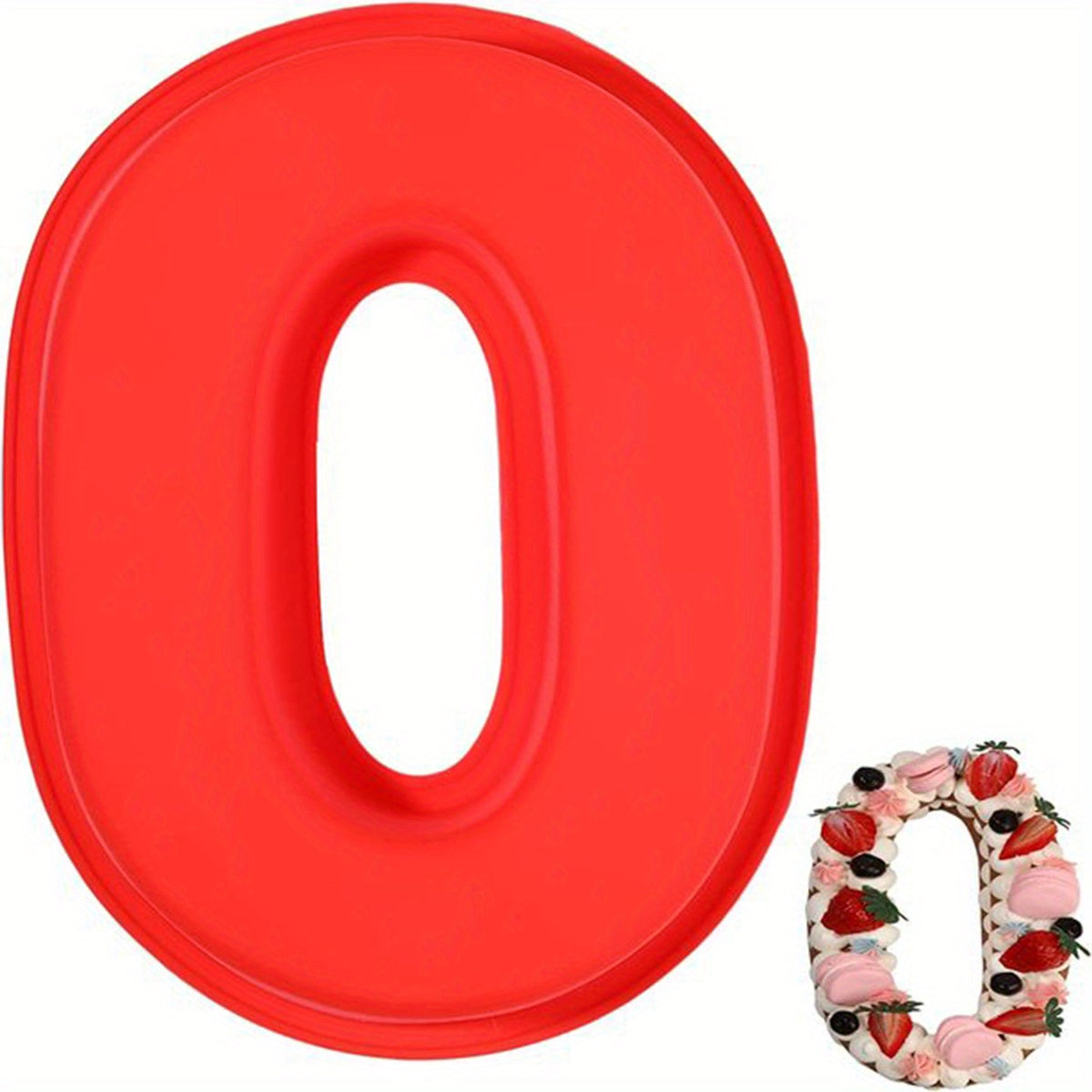 Silicone Cake Mold for 3D Large Cakes Numbers 0-9 for Birthdays Weddings