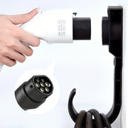 CNZOYE EV Charger devoriy montaj qutisi mustahkam naylon materialidan tayyorlangan, Type 2 ulanishi va EU rozetkasi uchun mos keladi, elektr avtomobillari uchun zaryadlash kabellari uchun ideal.