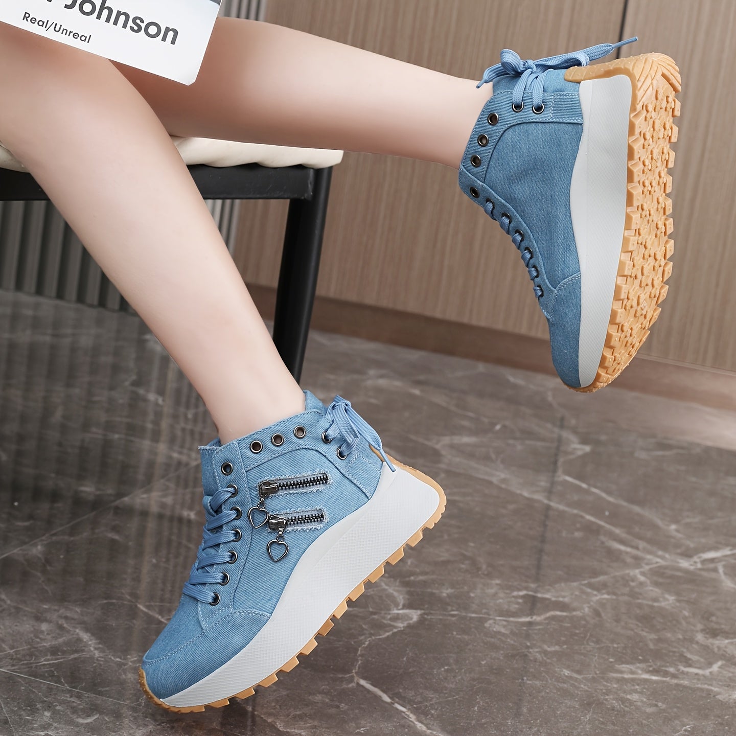 Women's Casual Sports Shoes, Lightweight, Multi-Color, Comfortable Platforms