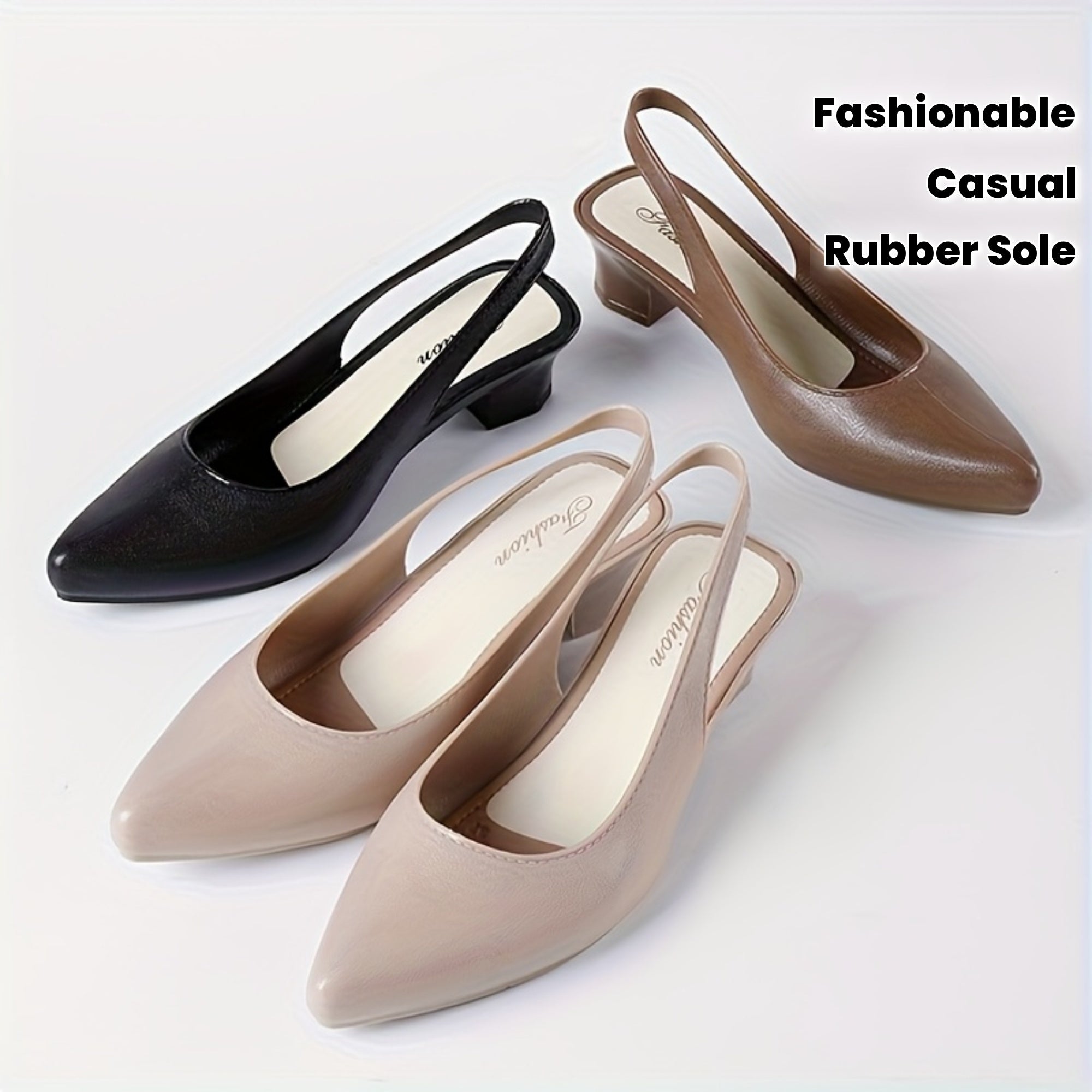 Women's Black Glitter Loafers Pointed Toe Flats with Ankle Strap