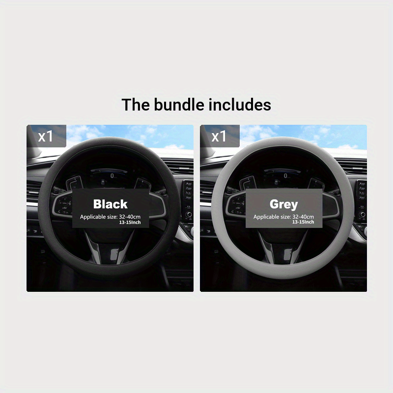 Universal silikon rul boshqarish g'ildiragi qoplamasi yumshoq elastik avtomobil aksessuari