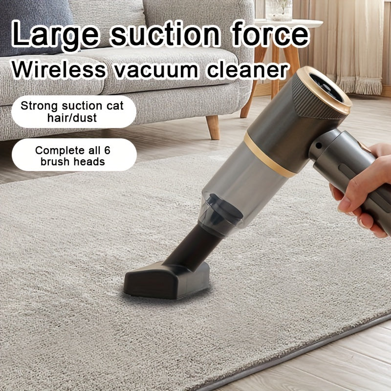 Wireless Portable Vacuum Cleaner with Strong Suction for Car and Home