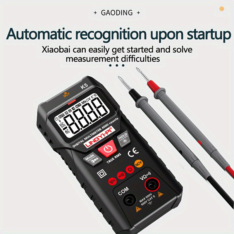 Digital Multimeter 4000V AC/DC Voltage Resistance Tester Auto Manual High Precision