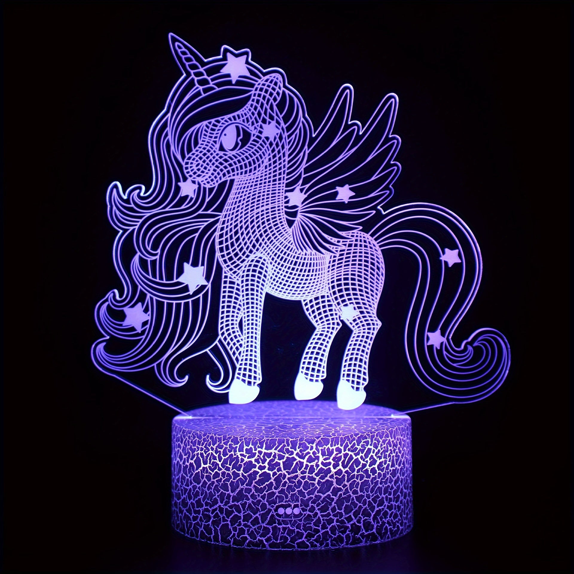 Unicorn Night Light with Celestial Shine 3D Illusion Touch Control USB Powered