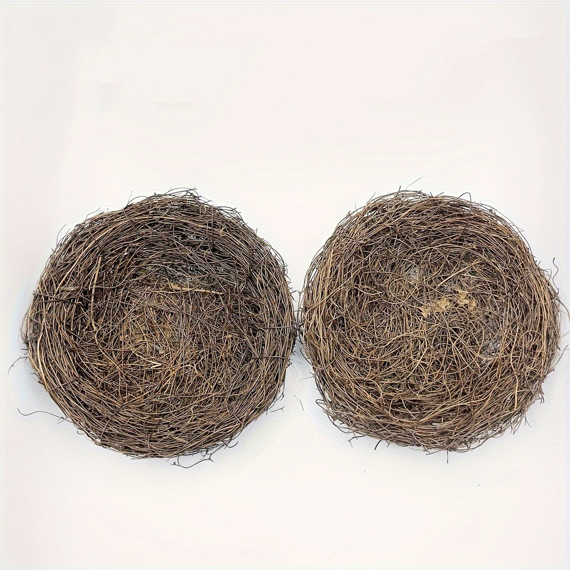 2pcs Handmade Rattan Bird Nests for Garden Decor Suitable for Bird Species