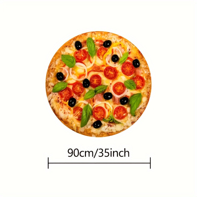 Hilarious Food Print Round Blanket for Couch, Travel, and Gift