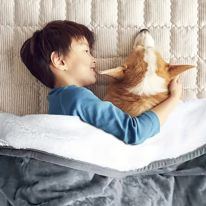 Waterproof Flannel Blanket 130x150cm Soft Breathable Cozy Nap Throw