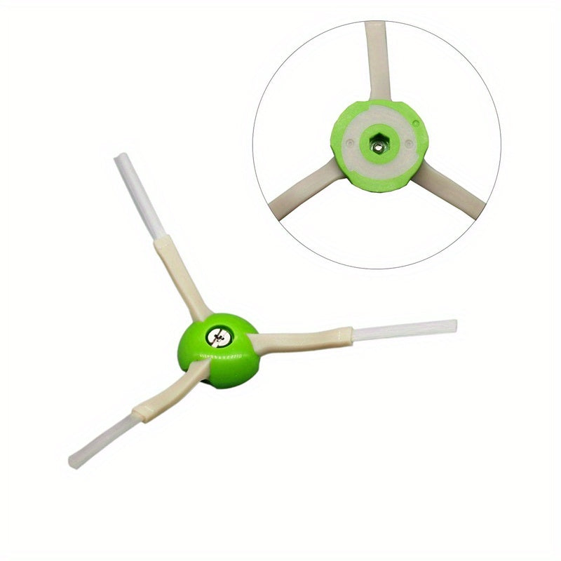 1 шт. запасная боковая щетка iRobot E Series - прочный пластик, зеленый и белый дизайн, улучшенная очистка для узких пространств, легкая установка, совместима с моделями iRobot, уборка