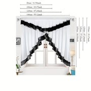 1-Donali Rimga ilhomlangan qatorli qopqoq pardasi derazalar va balkonlar uchun