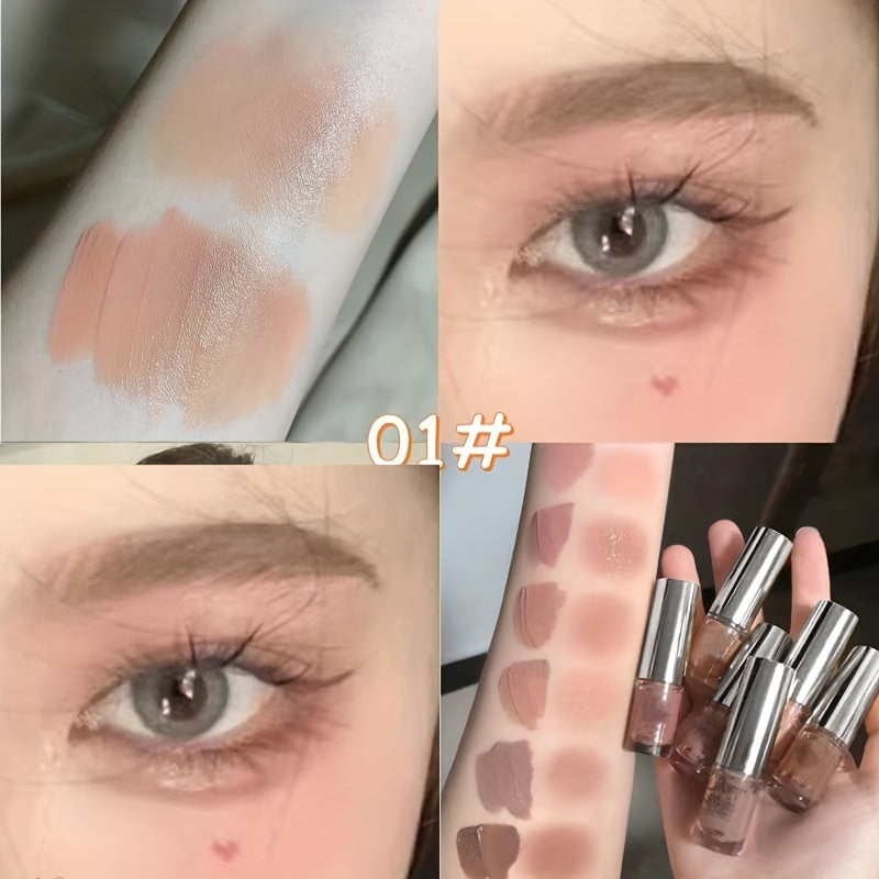 Женский жидкий стик для теней с матовым глиттером, кремовый контур для глаз, 5-8 оттенков