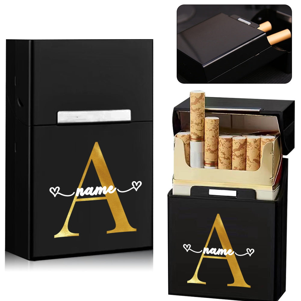 Personalized Metal Cigarette Case Water-Resistant Travel Organizer for Men