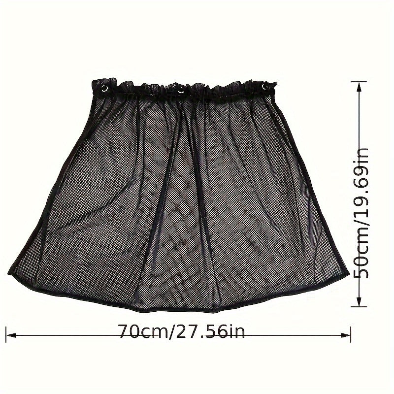 2 Pack Car Sun Shade Curtains for Side Windows UV Blocker Heat Protectors