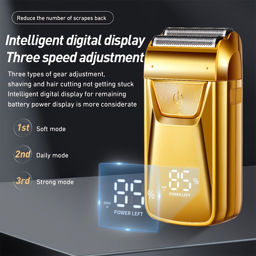 Перезаряжаемая электрическая фольговая бритва для мужчин, идеально подходит для Дня отца.