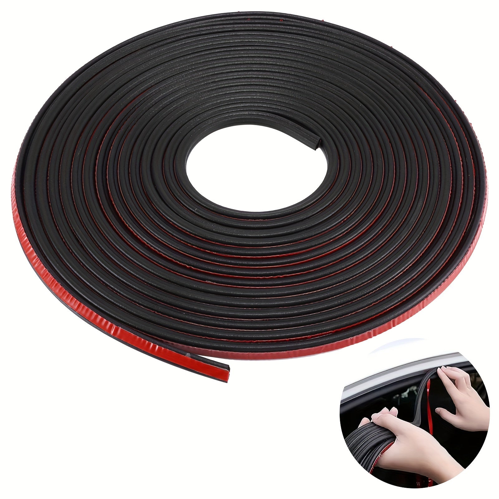 Car Noise Insulation Seal Strip 10m Weatherproof Rubber Door Window Filler