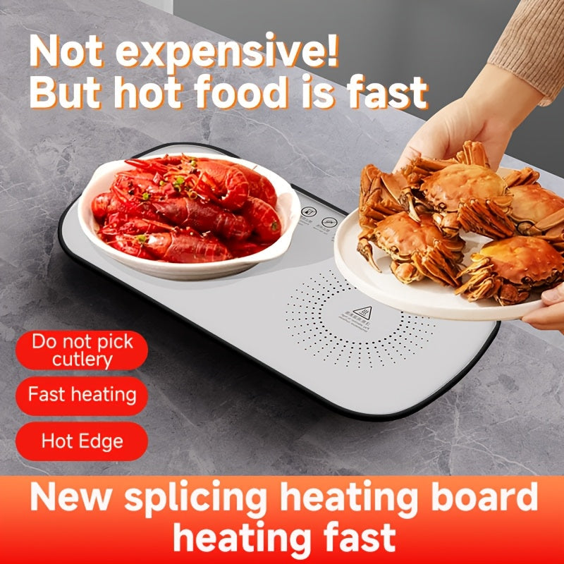 Portable Electric Food Warmer Tray with Thermostatic Control for Travel and Parties