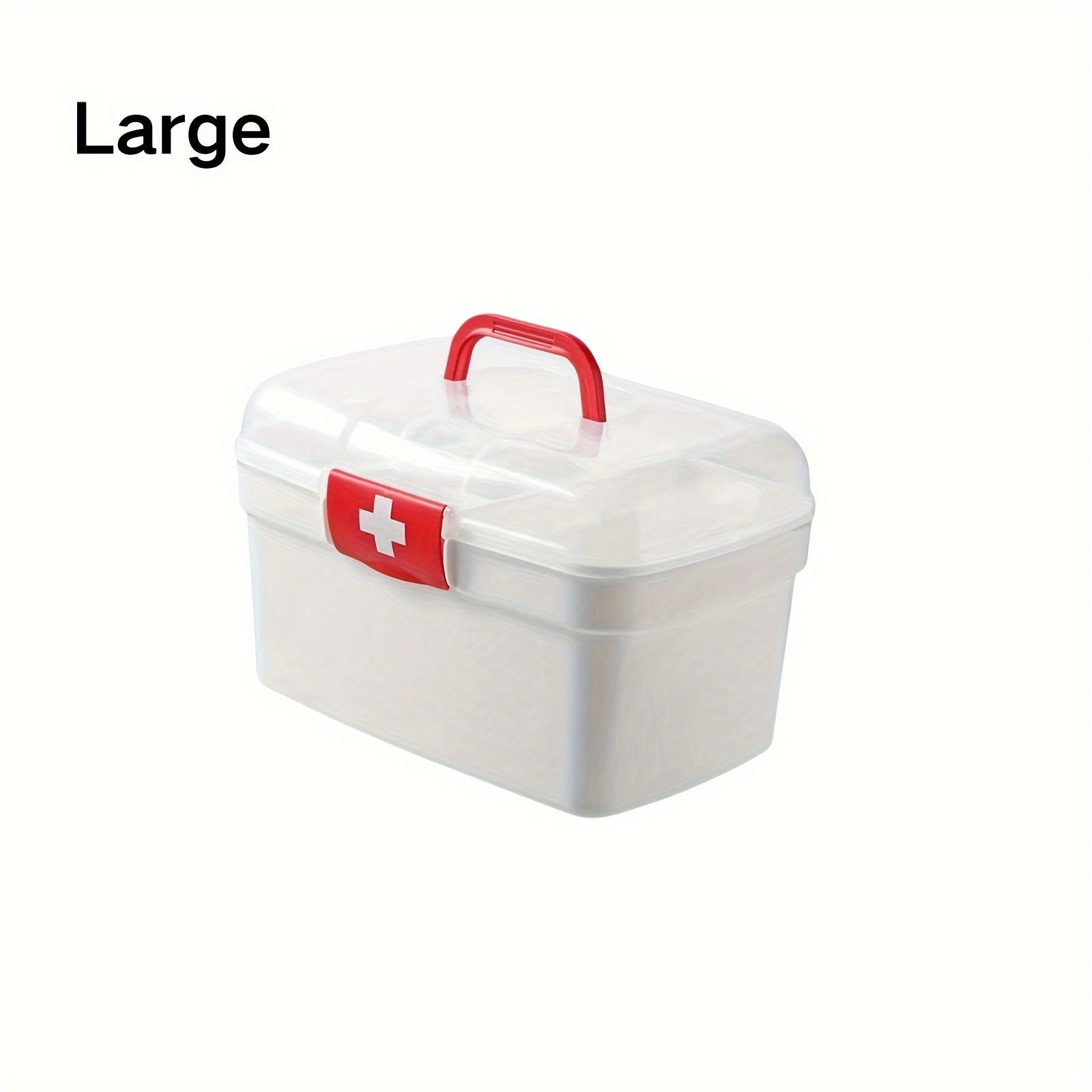 Large Capacity Portable Medicine Organizer Multi-Compartment First Aid Kit