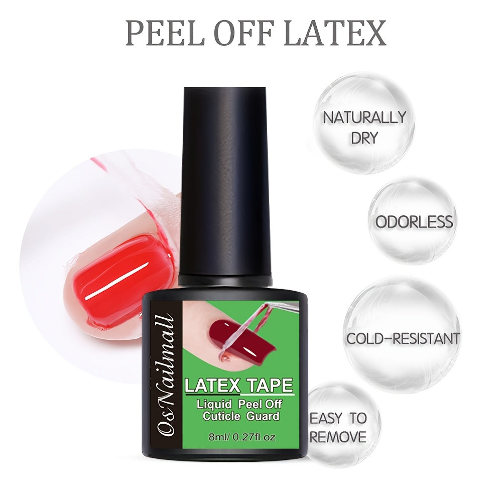 Cuidado de uñas unisex protector de cutículas exfoliante barrera color beige claro herramienta de manicura