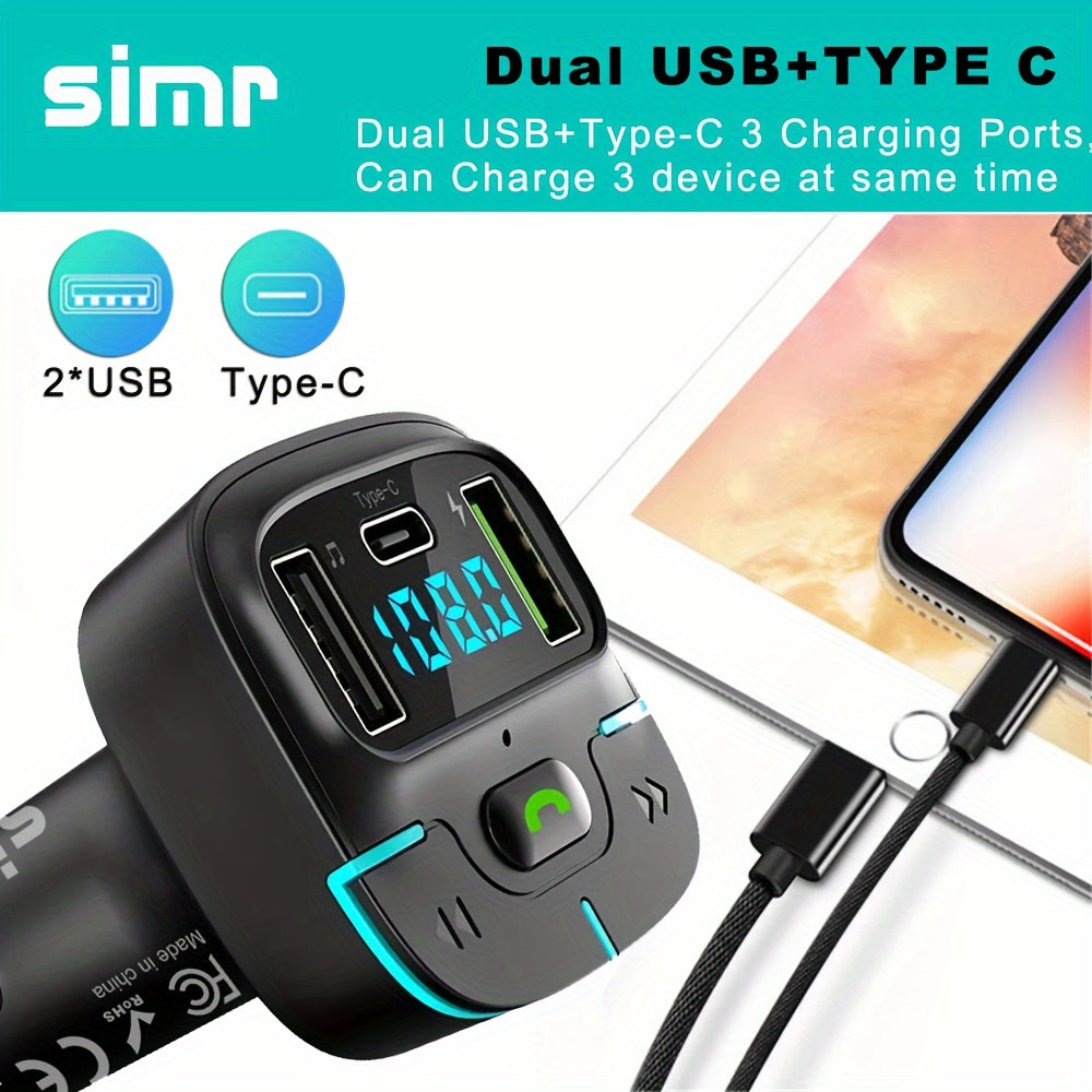 Universal Car MP3 Player FM Transmitter Wireless Handsfree Dual USB Charger