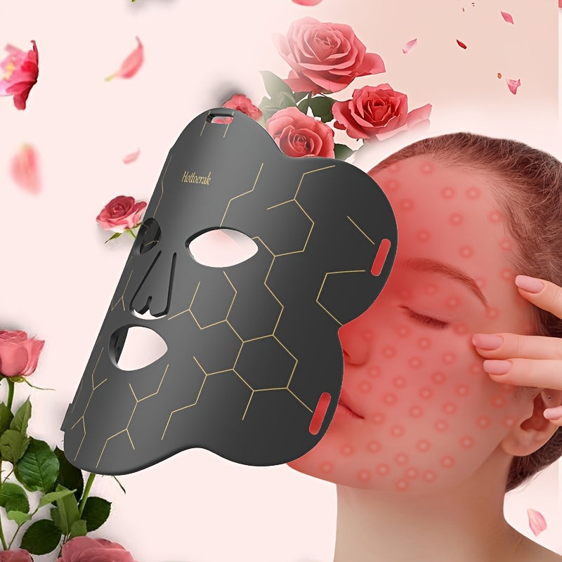 LED Facial Mask for Face and Neck USB Powered Skin Rejuvenation Light Therapy Modern Durable