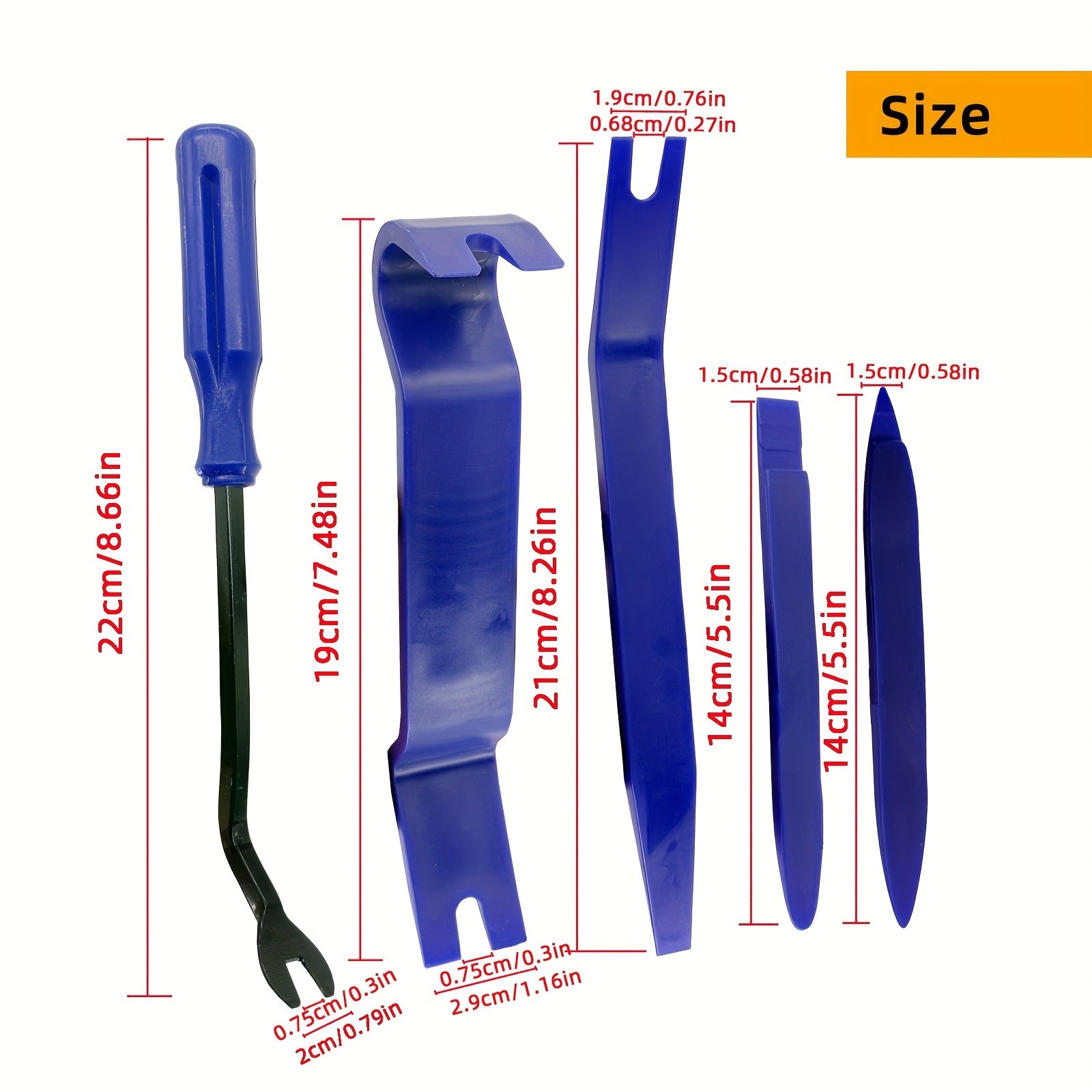 Car Interior Removal Tool Kit for Door Cleats and Dashboard