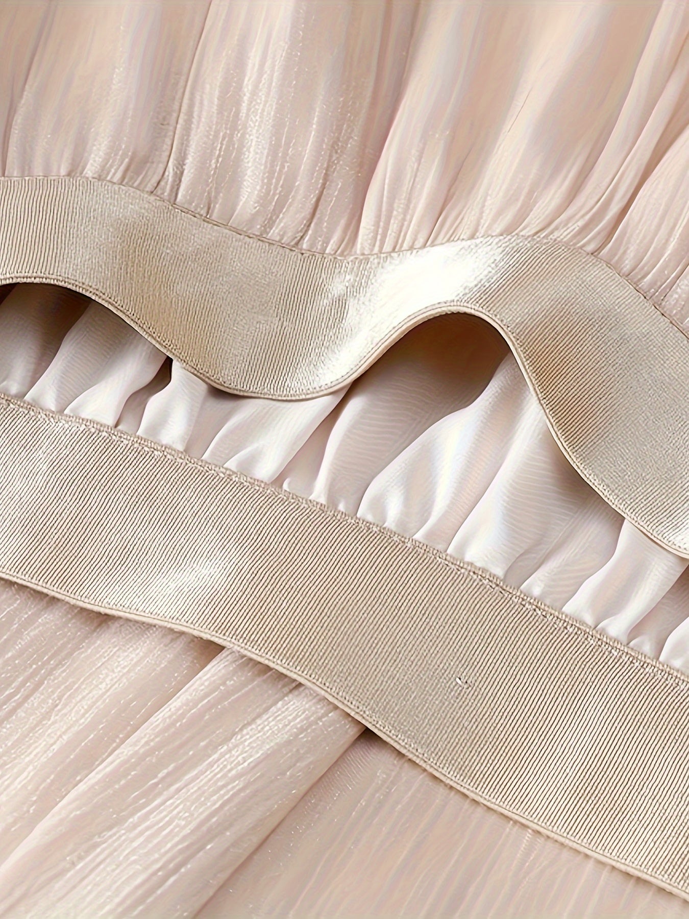 Women's A-Line Mesh Skirt with Elastic Waistband for Spring and Summer Casual Wear